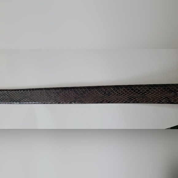 Anne Klein Reptile‎ Genuine Leather Belt with Shinny Spots XL - Picture 7 of 9